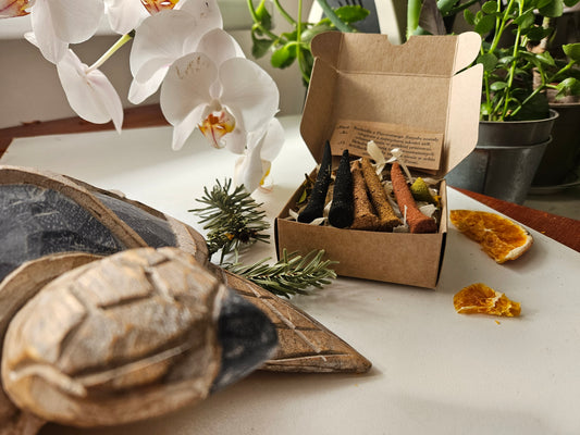 Zestaw ,,Żywioły Serca'' 5 kadzideł stożkowych